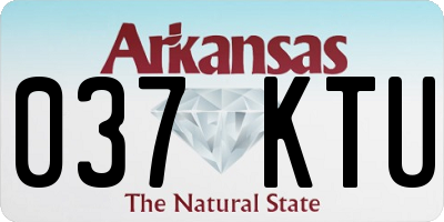 AR license plate 037KTU