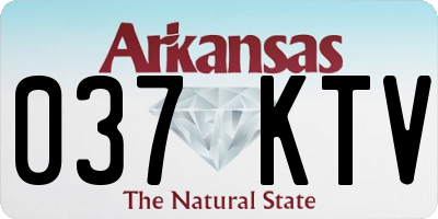 AR license plate 037KTV