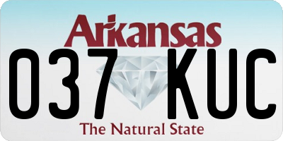AR license plate 037KUC