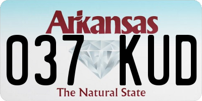 AR license plate 037KUD