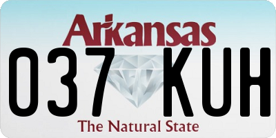 AR license plate 037KUH