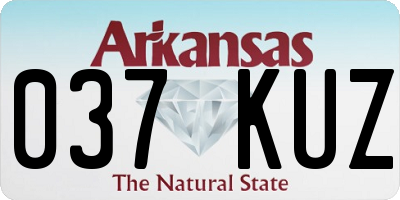 AR license plate 037KUZ