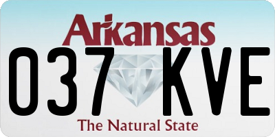 AR license plate 037KVE