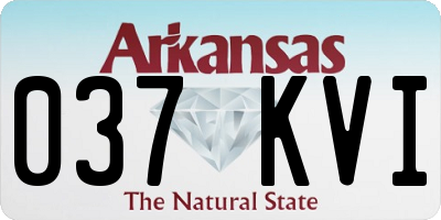 AR license plate 037KVI