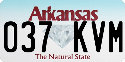 AR license plate 037KVM