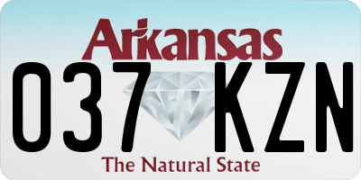AR license plate 037KZN