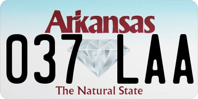 AR license plate 037LAA