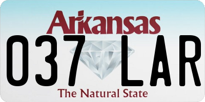 AR license plate 037LAR