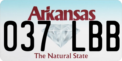 AR license plate 037LBB