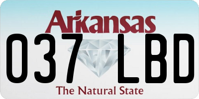 AR license plate 037LBD