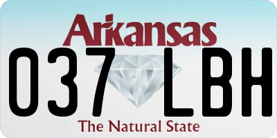 AR license plate 037LBH
