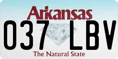 AR license plate 037LBV