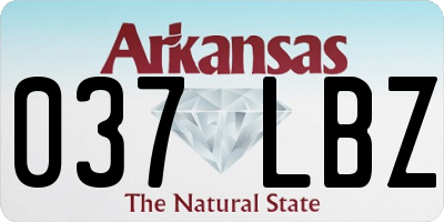 AR license plate 037LBZ