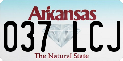 AR license plate 037LCJ