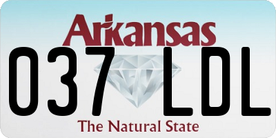 AR license plate 037LDL
