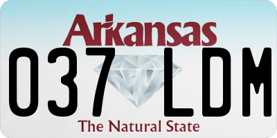AR license plate 037LDM