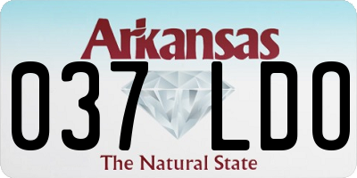 AR license plate 037LDO