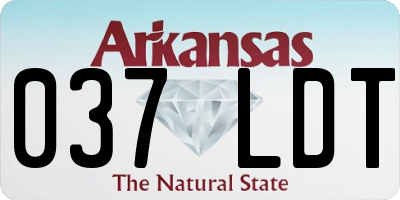 AR license plate 037LDT