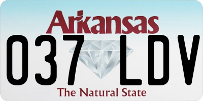 AR license plate 037LDV