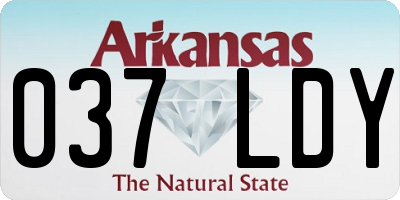 AR license plate 037LDY