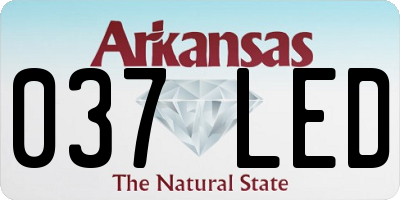 AR license plate 037LED