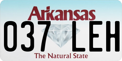 AR license plate 037LEH