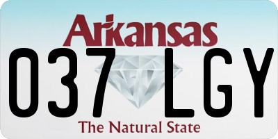 AR license plate 037LGY