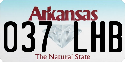 AR license plate 037LHB