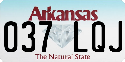 AR license plate 037LQJ