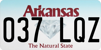 AR license plate 037LQZ