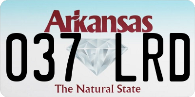 AR license plate 037LRD