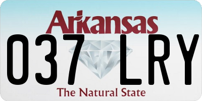 AR license plate 037LRY