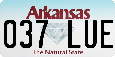 AR license plate 037LUE