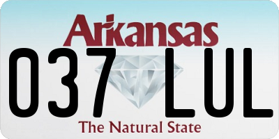 AR license plate 037LUL