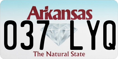 AR license plate 037LYQ