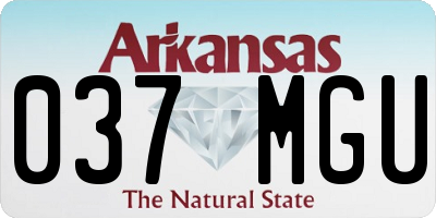 AR license plate 037MGU