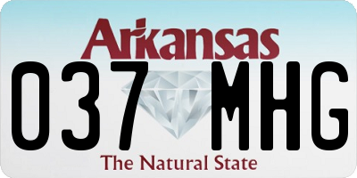 AR license plate 037MHG