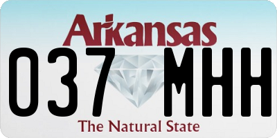 AR license plate 037MHH