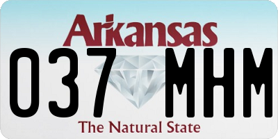 AR license plate 037MHM