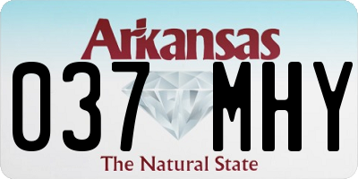 AR license plate 037MHY