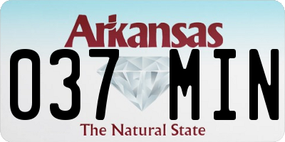 AR license plate 037MIN