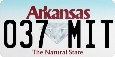 AR license plate 037MIT