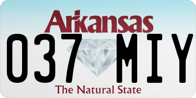 AR license plate 037MIY