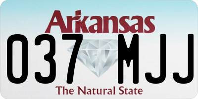 AR license plate 037MJJ
