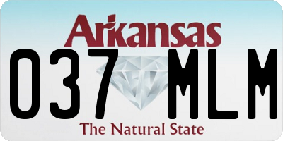 AR license plate 037MLM