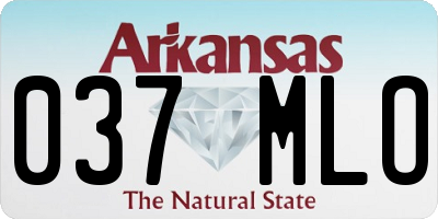 AR license plate 037MLO