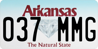AR license plate 037MMG