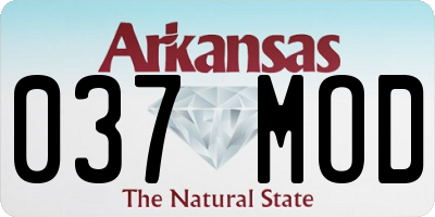 AR license plate 037MOD