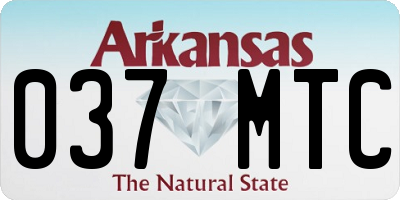 AR license plate 037MTC