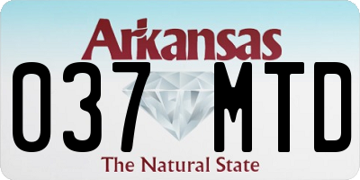 AR license plate 037MTD